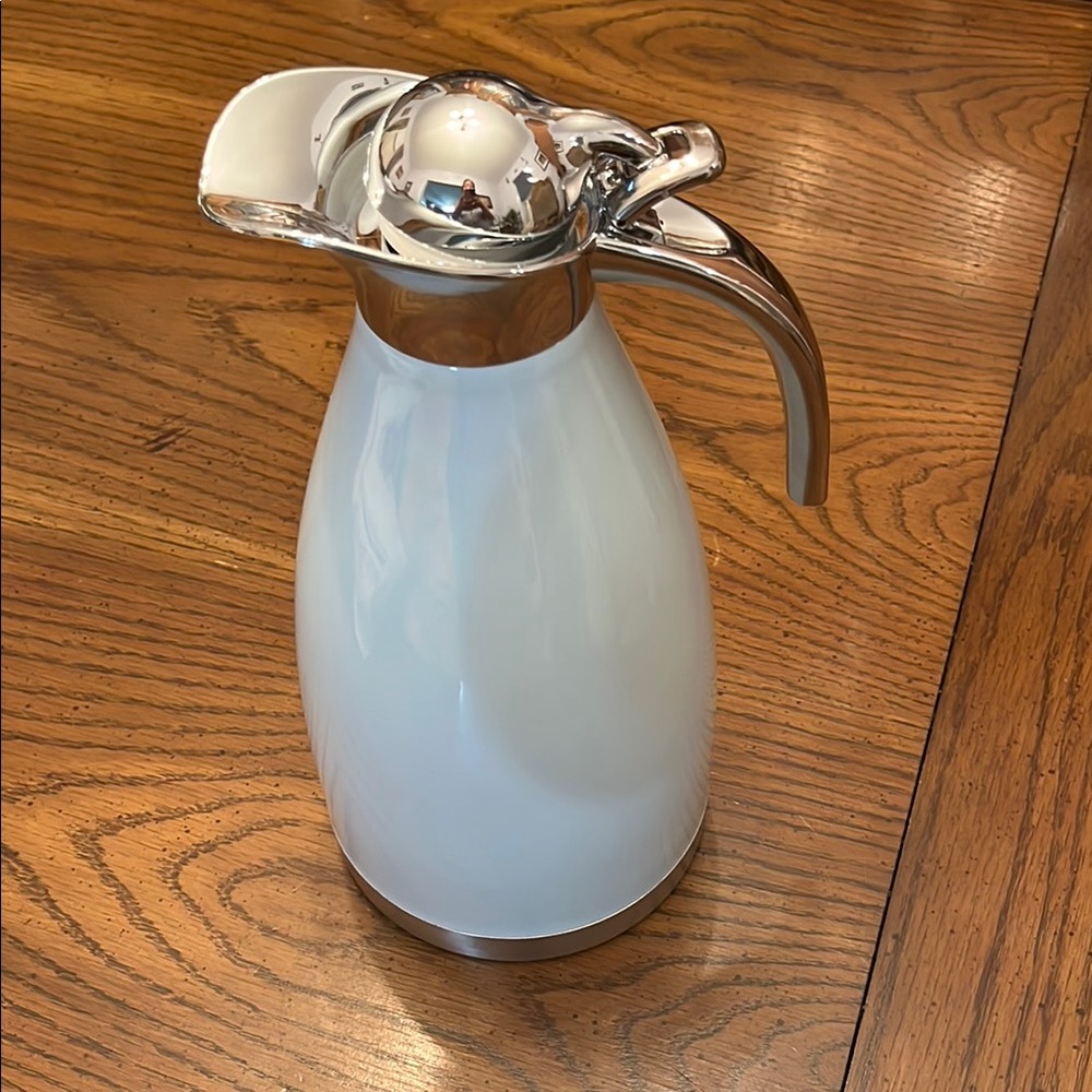 Elegant Sky Blue and Silver‎ Carafe